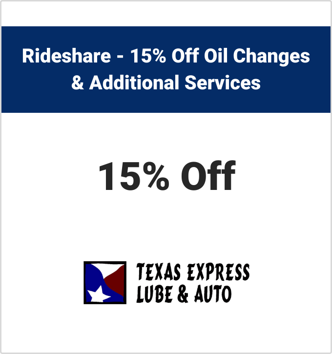 Texas Express Coupons 15 Off Any Oil Change Military 25 Off Any